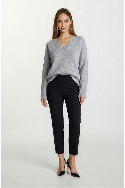 Spazio Dolorataı V Yaka Triko GRİ