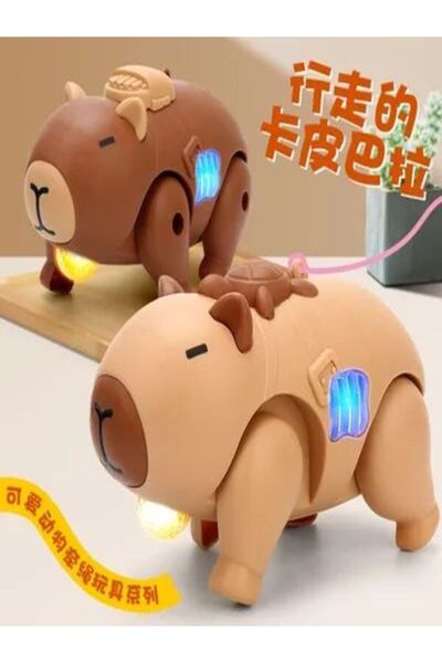 strong group Kapibara Pilli Yürüyen Oyuncak Capibara Sevimli & Hediyelik