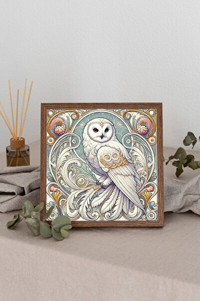 Dekorsiahome Tablou pătrat cu ramă din lemn TK3395