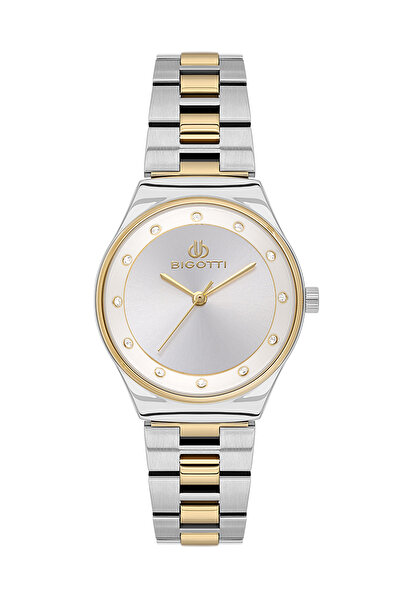 Biggoti Raffinato Silver and Gold Stainless Steel Watch for Women BG.1.10665-4