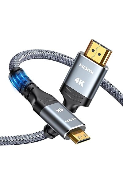 The Bros Mini HDMI to HDMI Cable 1.8M 4K@60Hz 18Gbps High Speed, Nylon Braide...