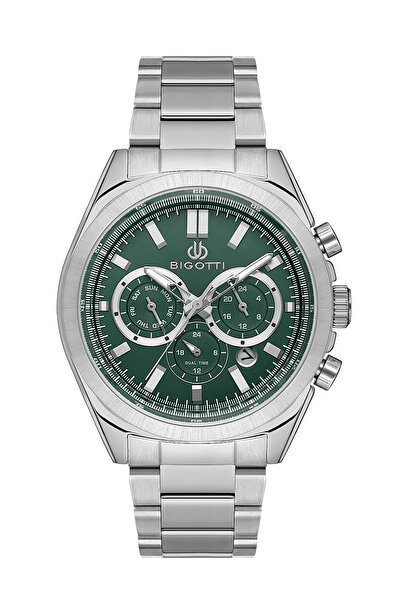 Bigotti ساعة كوتيديانو الفضية المصنوعة من الفولاذ المقاوم للصدأ للرجال BG.1.1...