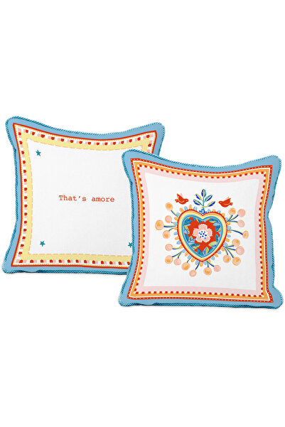 Baci Milano MAMMA MIA HEART YASTIK COTTON 45X45 CM