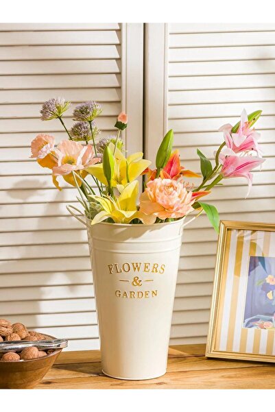 LC Waikiki Karışık Metal Dekoratif Sepet 31 Cm (S6)