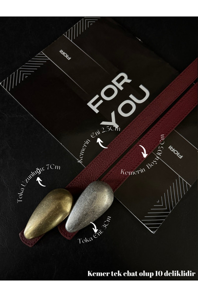 Fiori Design Buckle Women's Belt, Jacket Belt, Shirt Belt, Dress Belt