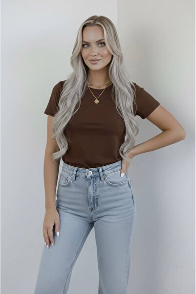 hashtag Ženska Osnovni majica kratkih rukava Pamuk paketa okrugla kragna ležerna