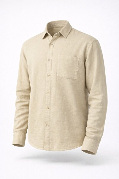 LUMAST Βαμβακερό άνετο πουκάμισο από ύφασμα μουσελίνας