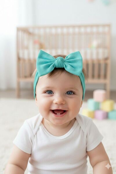 COYA COLLECTİON Baby Girl Bow Tie Bandana