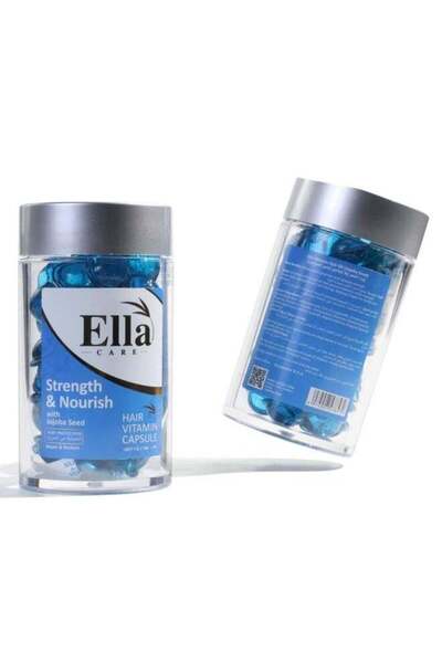 ella care Hair Vitamin Capsules - Strength and Nourishment with Jojoba Oil (5...