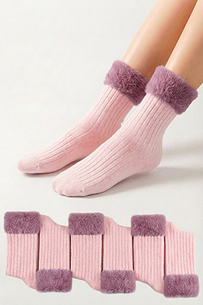 Bravie Konç Plush Soft Socks 595 Pink