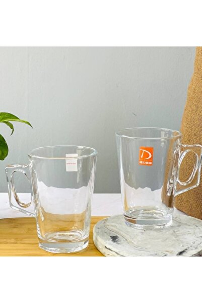 WDA Glass Coffee Cup Set, 6-Piece, Clear, Model TZT7-3