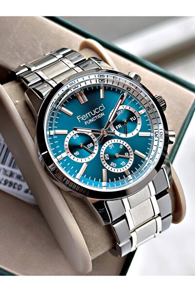 Ferrucci Functional Men's Wristwatch Steel Band 3 Atm Water Resistance