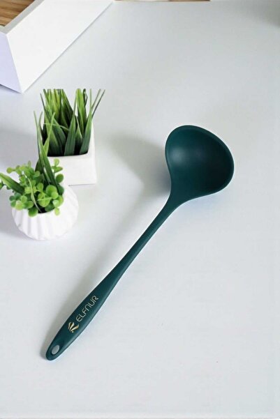 elfnur Hard Tip Heat Resistant Fireproof Nonstick Silicone Scoop