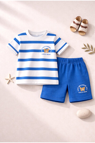 Melodikids Boy's Summer Top and Bottom Set