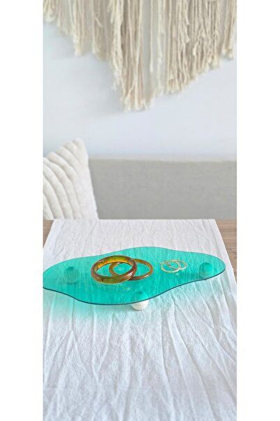 MUJA DEC 30X19 cm Green Acrylic Decorative Presentation Tray – Object Present...