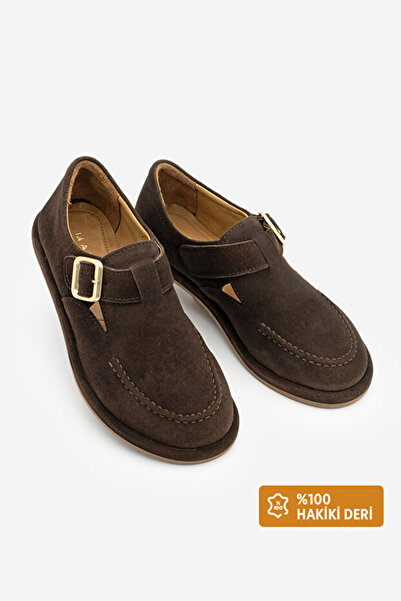 Marco Bellini 010 Women's Suede Genuine Leather Loafer Banded Masculine Casua...