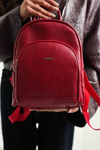 DERKON Mepa Model Genuine Leather Backpack
