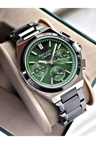 Ferrucci Functional Men's Wristwatch Steel Band 3 Atm Water Resistance