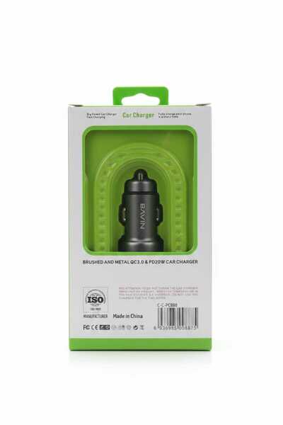 Bavin QC3.0 & PD 20W CAR CHARGER