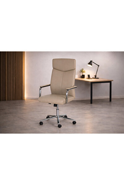 N.zone The Beige Royal Elite luxury executive office chair features an elegan...