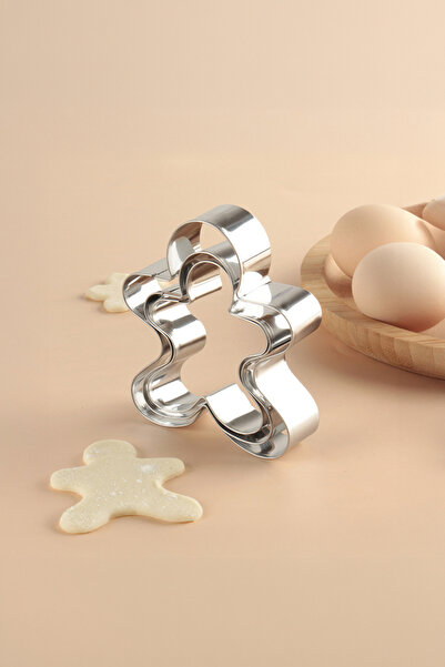 Vadi Stainless Steel Gingerbread Man Cookie Cutter - Professional Pastry Cutt...
