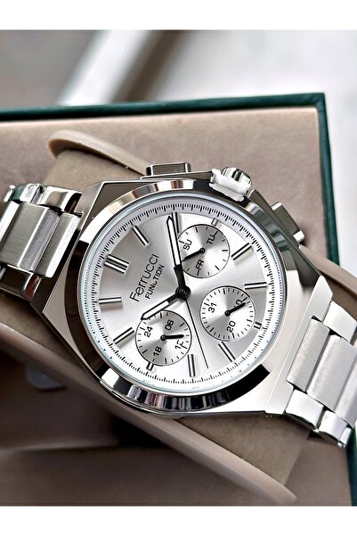 Ferrucci Functional Men's Wristwatch Steel Band 3 Atm Water Resistance