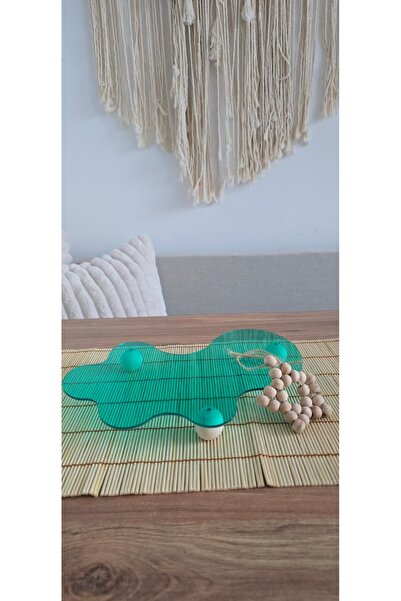 MUJA DEC 30X19 cm Green Acrylic Decorative Presentation Tray – Object Present...