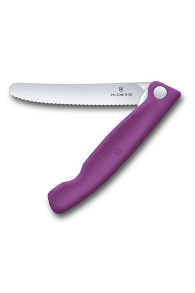 Victorinox 6.7835.FC1 Swiss Classic 11cm Tırtıklı Piknik Bıçağı, Mor