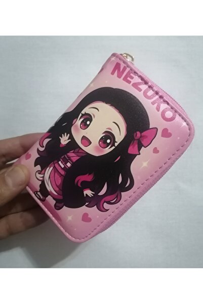 OWLBAG COMPANY Owl Bag Nezuko Chibi Style Patterned Design Faux Leather Wallet