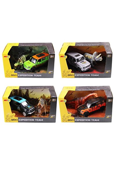 Najmaddin 6843-2D - سيارة تشيك بيراك مع مجسم ديناصور في صندوق 4