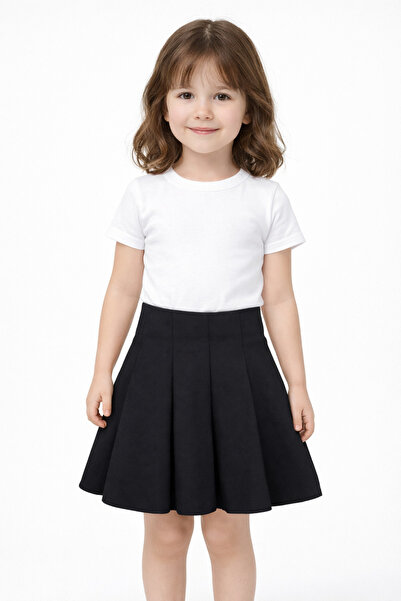 Nacar Dalgıç Kumaş Parçalı Bayramlık Çocuk Etek 23 Nisan 29 Ekim Gösteri Kıya...