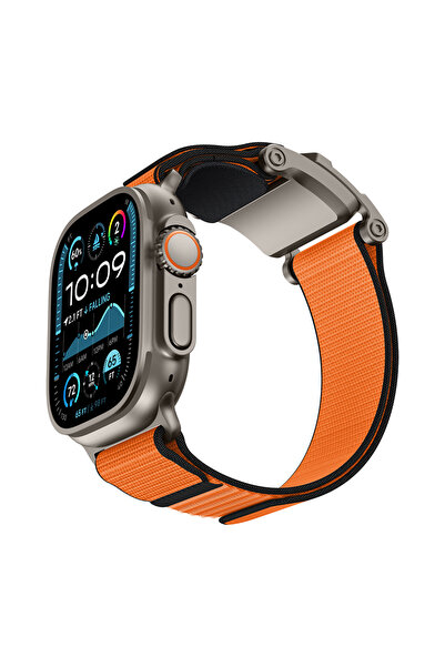 Mohseven ساعة ذكية متوافقة مع iWatch مقاس 42 ملم، حزام رياضي من القش باللون ا...