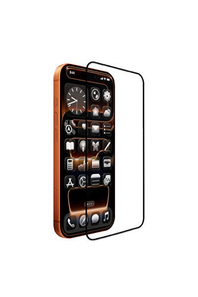 Mohseven iPhone 17 Pro Max Uyumlu Pure Safir Coating HD 3D Glue Temperli Cam ...