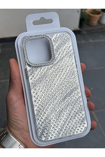 EDELFU iPhone 14 Pro Max Glittery Showy Phone Case with Rhinestone Camera Fra...