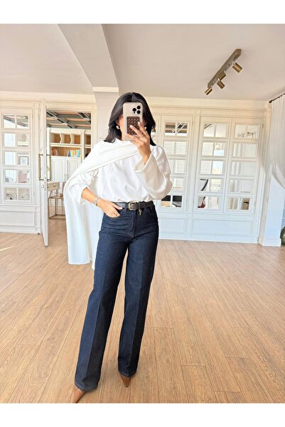 ALVOR Women's Satin Blouse with Shawl Detail - Asymmetrical Design Blouse for...