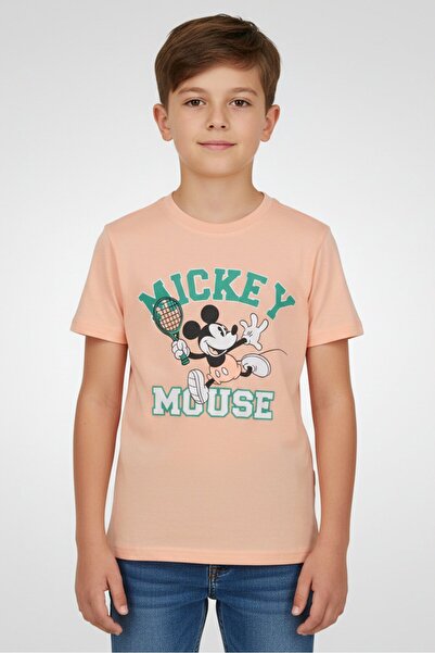 Disney Mickey And Friends Kids Boy Crew Neck Short Sleeve Graphic Print T-Shi...