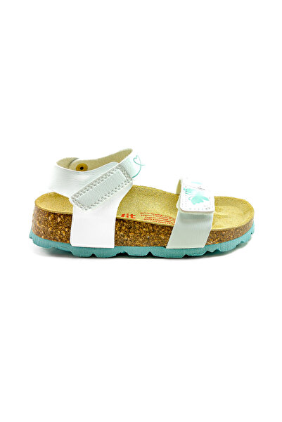 Superfit Ortopedik Çocuk Sandalet F 000123-1030 - Beyaz Kelebek WEIB / TÜRKIS