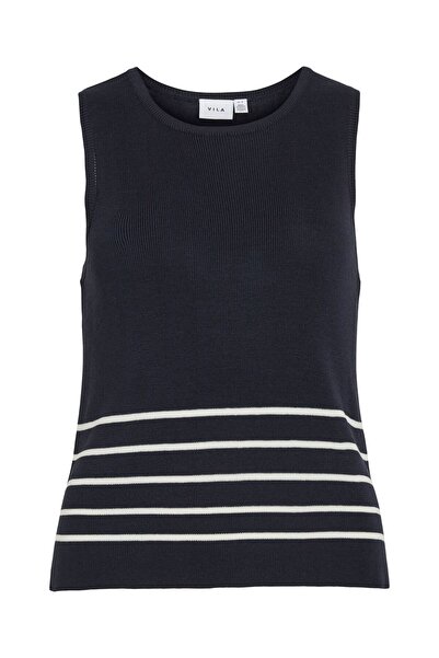 VILA Strickoberteil Ärmelloses