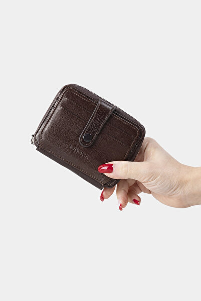 REWİNA محفظة ماساريلي X من الجلد الطبيعي للجنسين مع حامل بطاقات وقسم للعملات ...