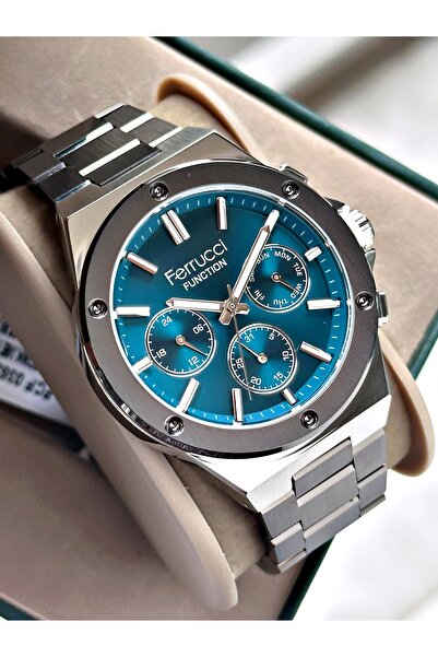 Ferrucci Functional Men's Wristwatch Steel Band 3 Atm Water Resistance