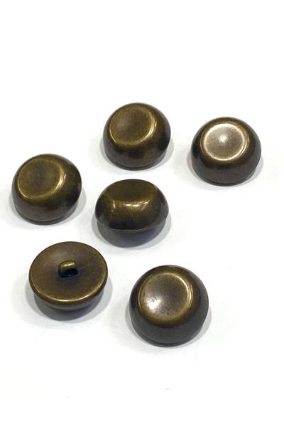 karantuhafiye Italian Coat Button / Oxide / Matte Plain / 2.7 cm / Set of 6