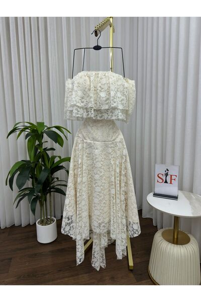 ALSAMAH sequined Lace dress