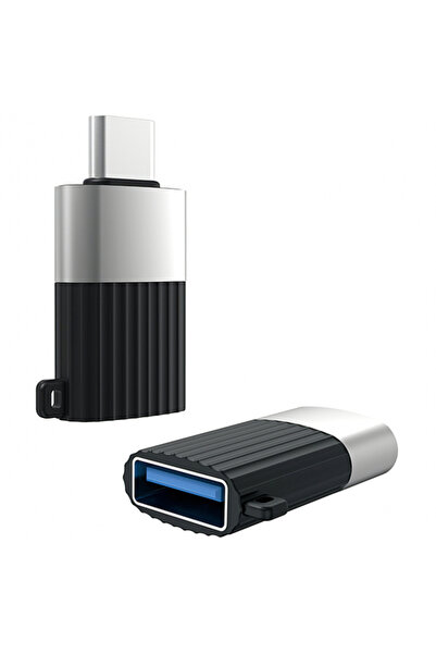 XO Design Προσαρμογέας OTG USB-A - USB-C NB149-F, Μαύρο