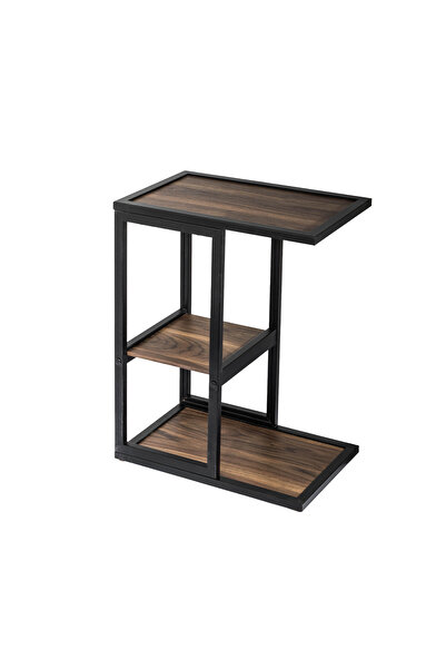 EVISTAR High-quality Turkish wood side coffee table for living room and bedroom