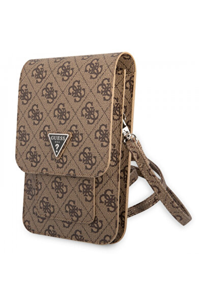 Guess Universal Phone Case, Guess, 4G Triangle Logo, Brown