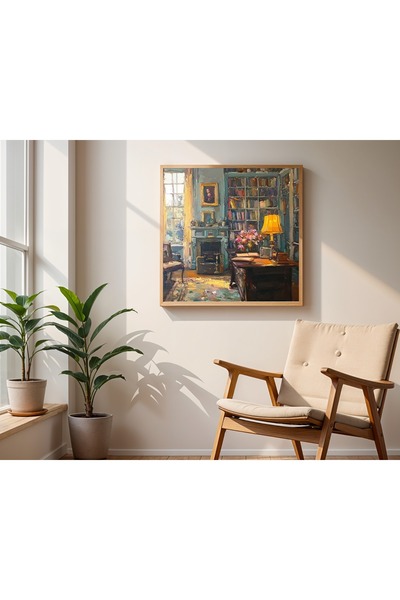 Tuba Decor Tablou pătrat cu rama din lemn