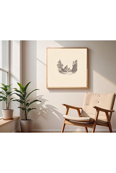 Tuba Decor Tablou pătrat cu rama din lemn