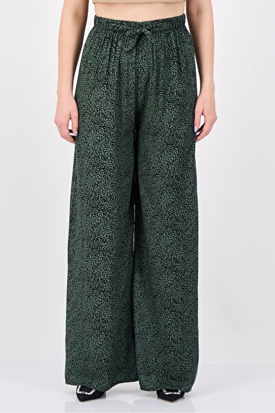 Bianco Lucci قصة عادية للنساء، بنطال واسع الساقين بنقشة كاملة، متعدد الألوان