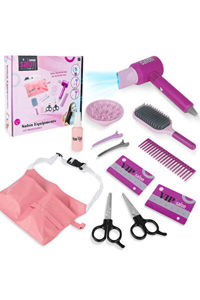 Leno مجموعة ألعاب مكياج وتصفيف شعر للأطفال - مجموعة ألعاب صالون تجميل للبنات