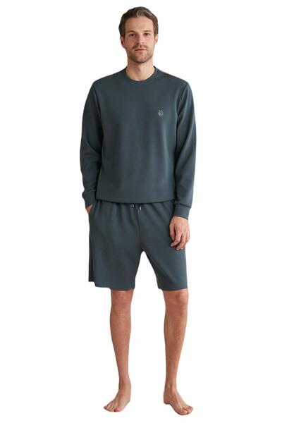 First Touch Men's Green Shorts Suit